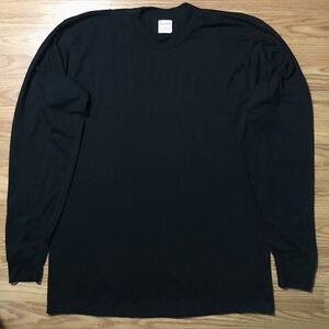 Vintage Duofold CoolMax Long Sleeve Base Layer Shirt Mens XL Black made in USA